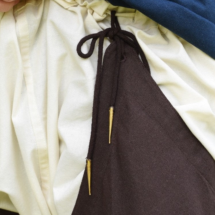 Middeleeuwse chausses met veters, bruin