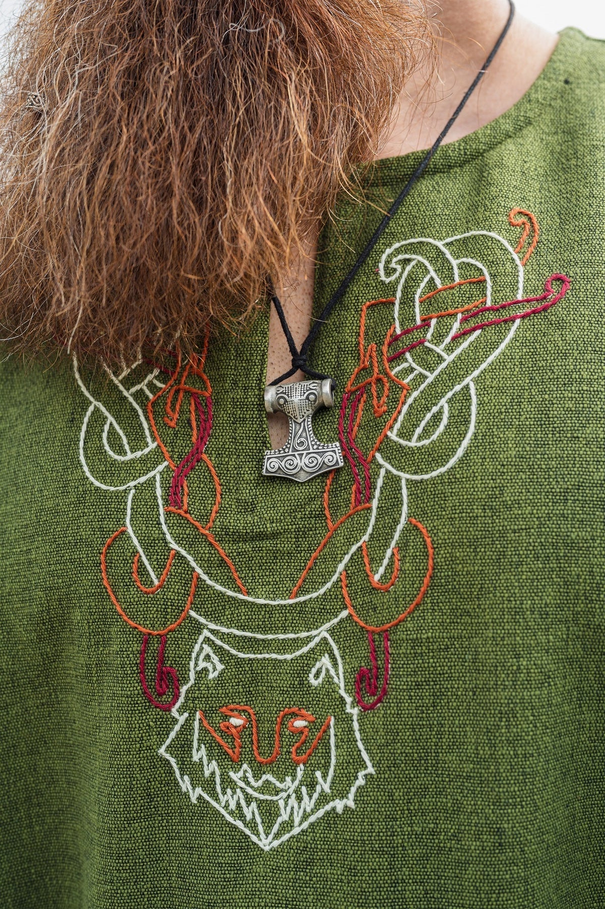 Germanic tunic Ulfhednar, green