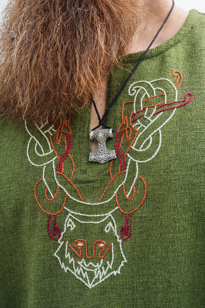 Germanic tunic Ulfhednar, green