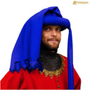 middelalderkaper Jan van Eyck, uld, blå