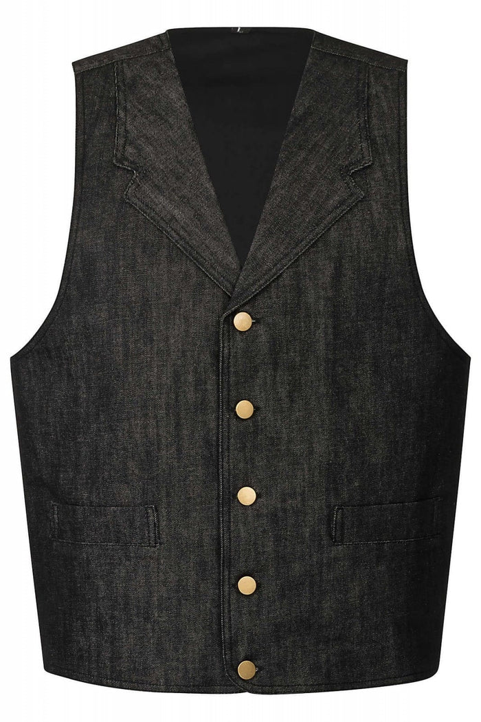 1920 vest Harold, zwart
