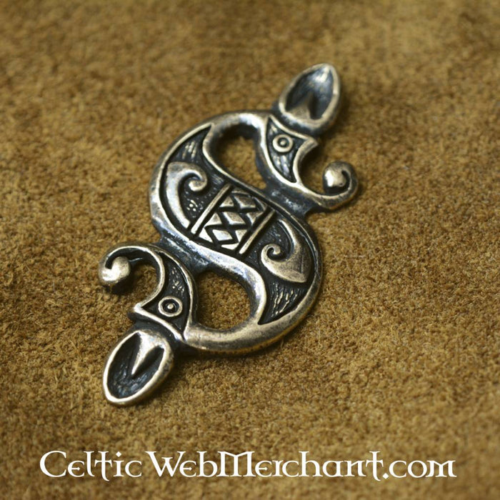 Celtic sea horse pendant, zamak