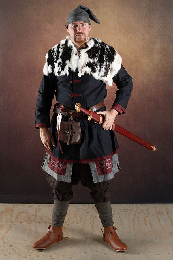 Cuello de piel Tyra, crema