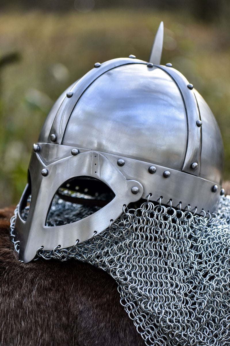Casco vikingo con malla, 1,6 mm