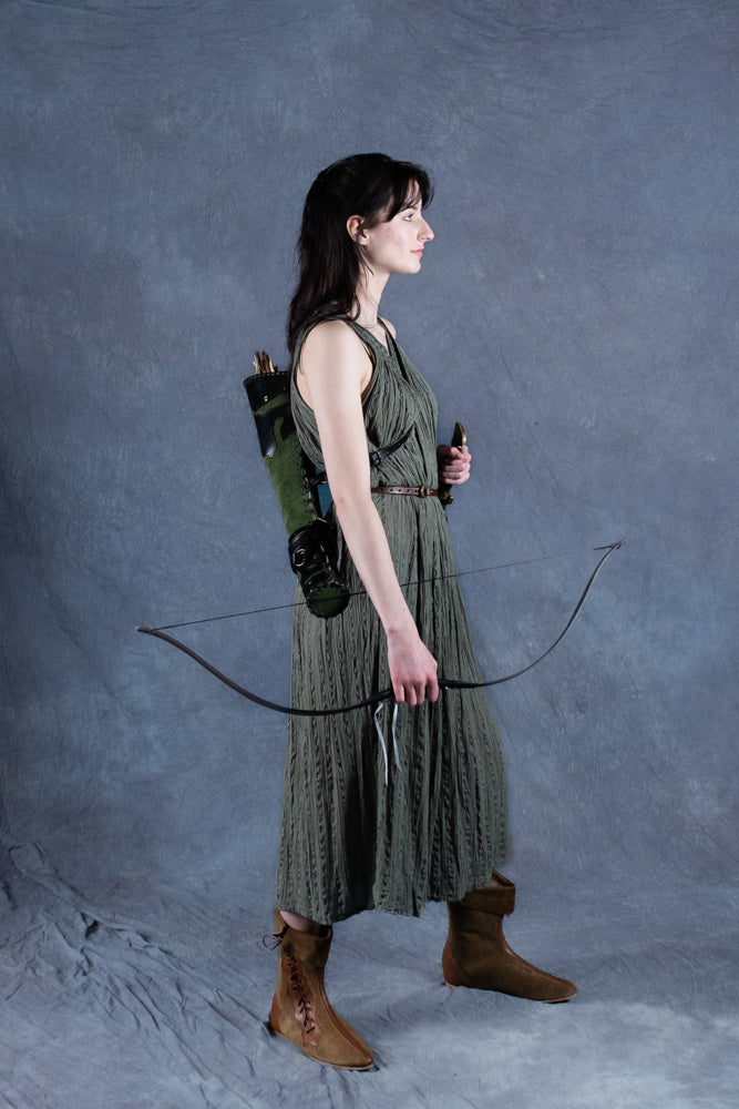 Göttinnenkleid Hera, naturgrün