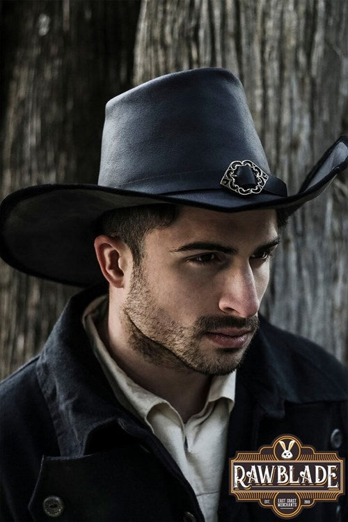 Sombrero de mosquetero De La Croix, negro