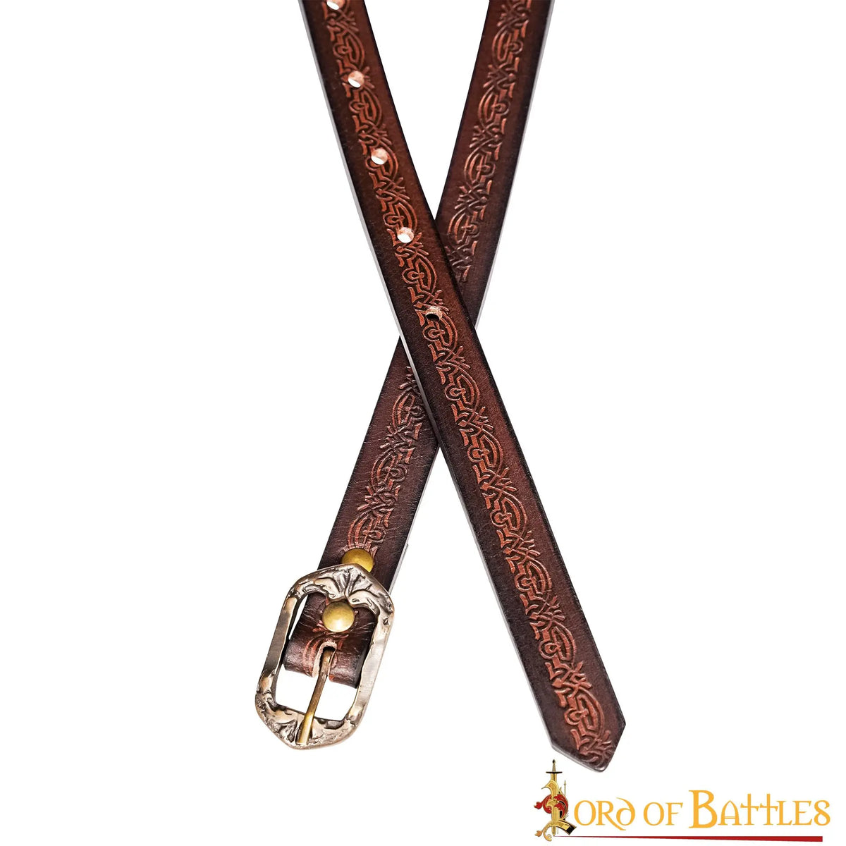 Leather belt Melian, 130 cm, brown