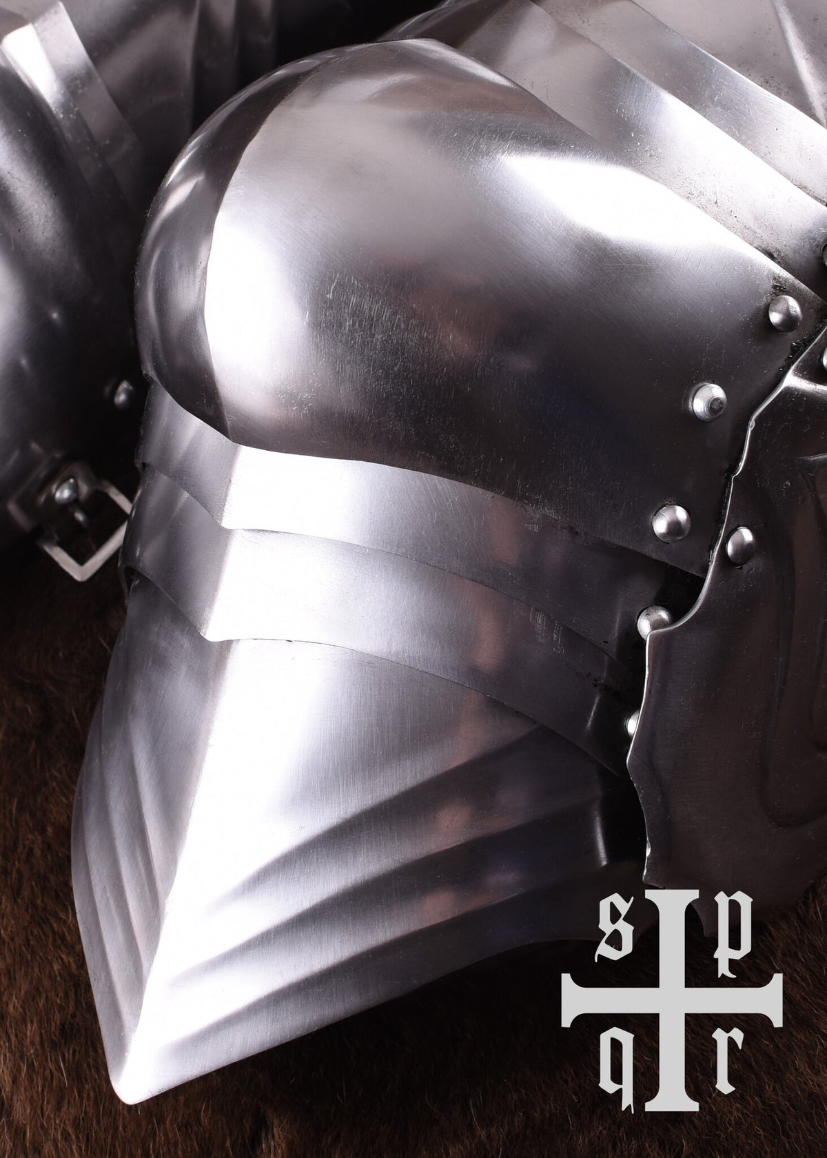 Gotiske cuisses, lårpanser, 1,6 mm