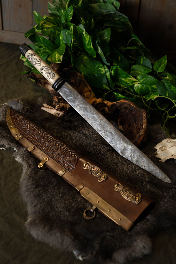 Sax viking Hugin et Munin, semi-tranchant