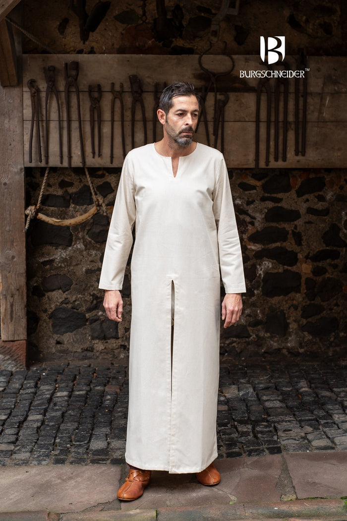 Long undertunic Bernard, natural