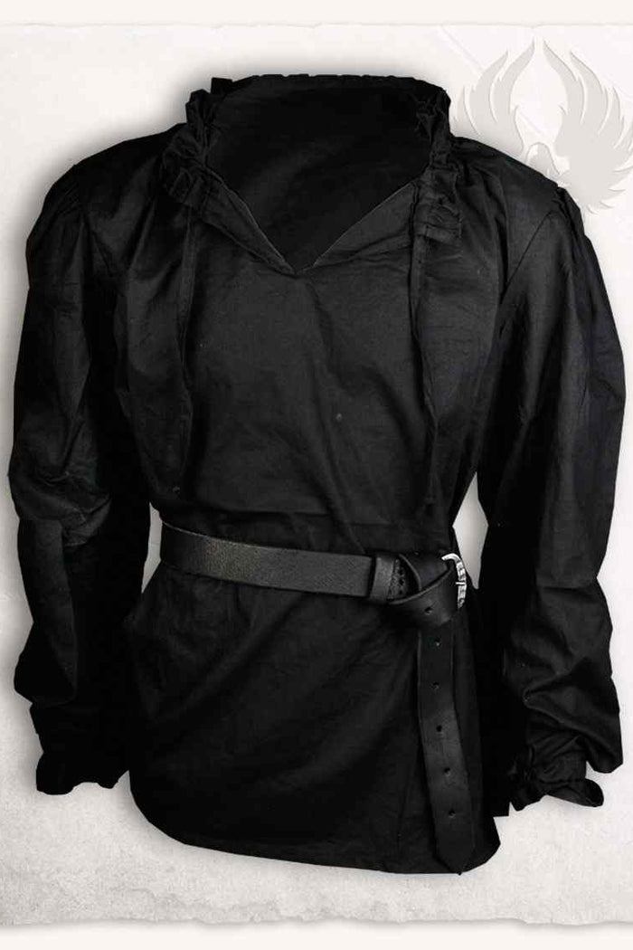 Piratenhemd Bastian, zwart