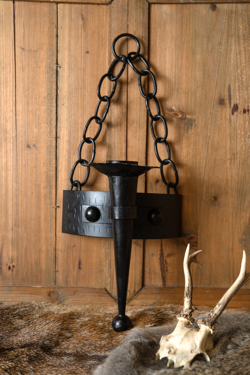 Castle candle holder