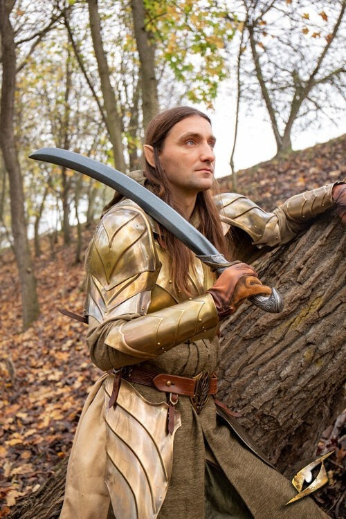 Zakřivený LARP elfí meč, 105 cm