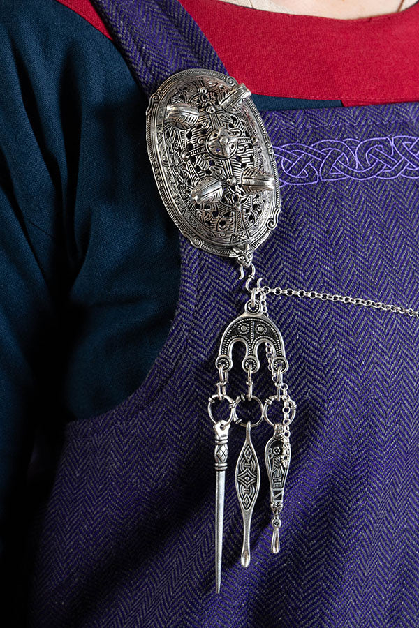 Birka Viking ear spoon, grave 660, silvered