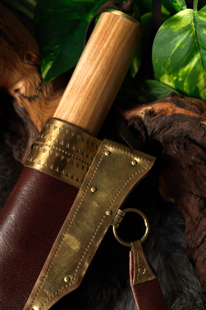 Vikingsax Thingvellir, damaskusstål, semi-skarp