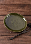 15. årh. tallerken, grøn