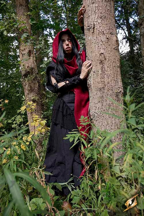 Huva Assassins Creed, röd