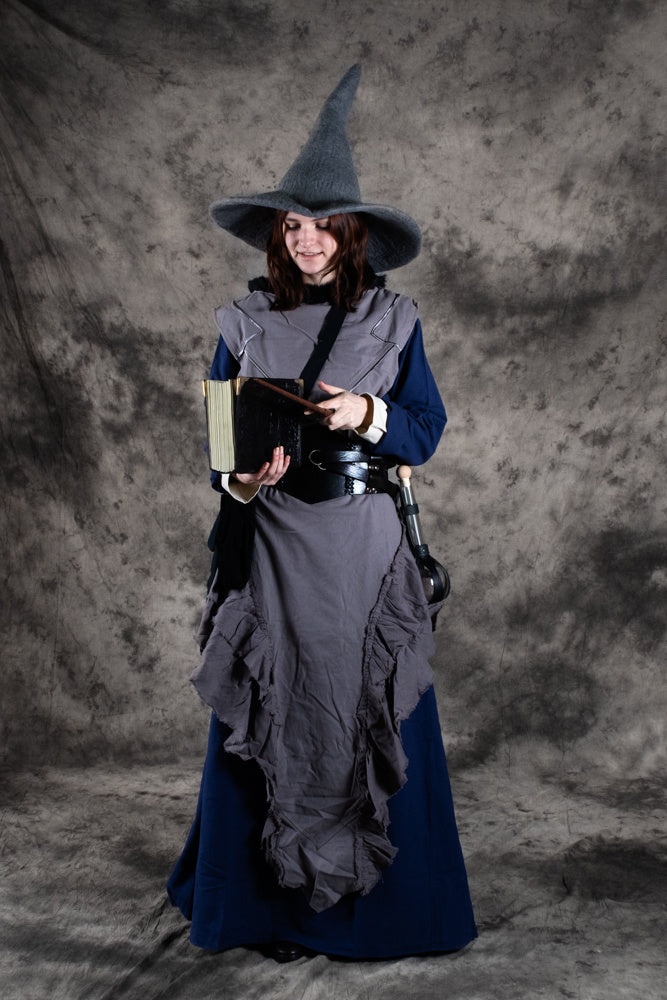 Häxhatt, grå, ullfilt