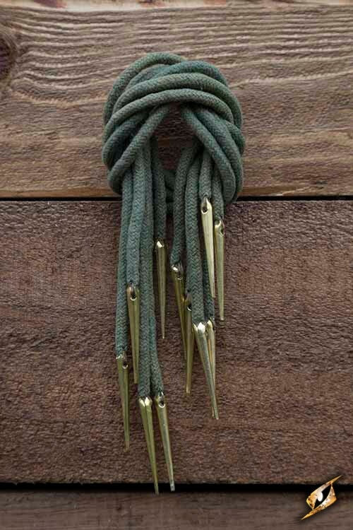 Schnürsenkel mit Aglets, Set mit 6 Stück, grün