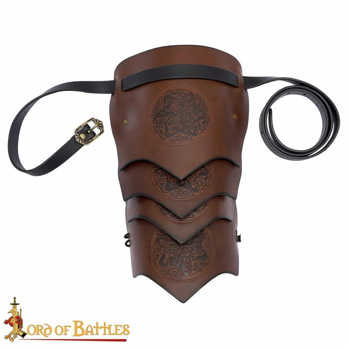 Leren pauldron Epona