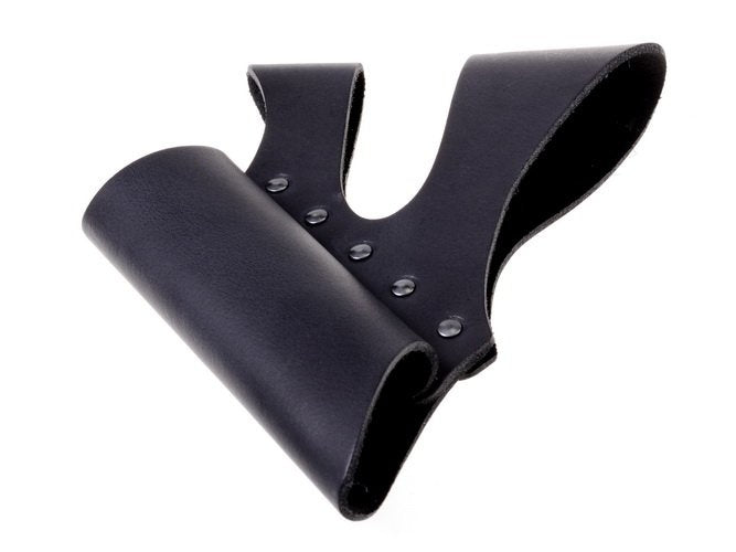 Portaespada de caballero con doble trabilla, negro