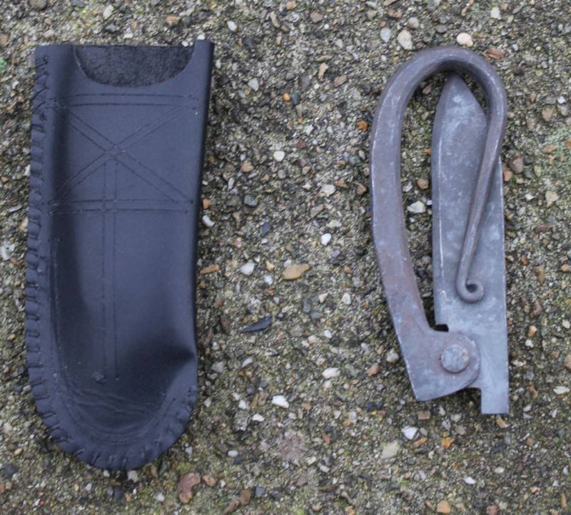 Coltello pieghevole, semi-affilato