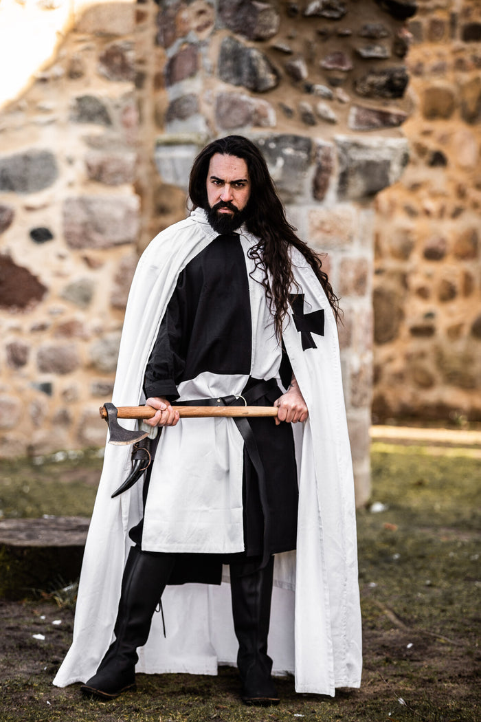 Surcoat, checked, black-white