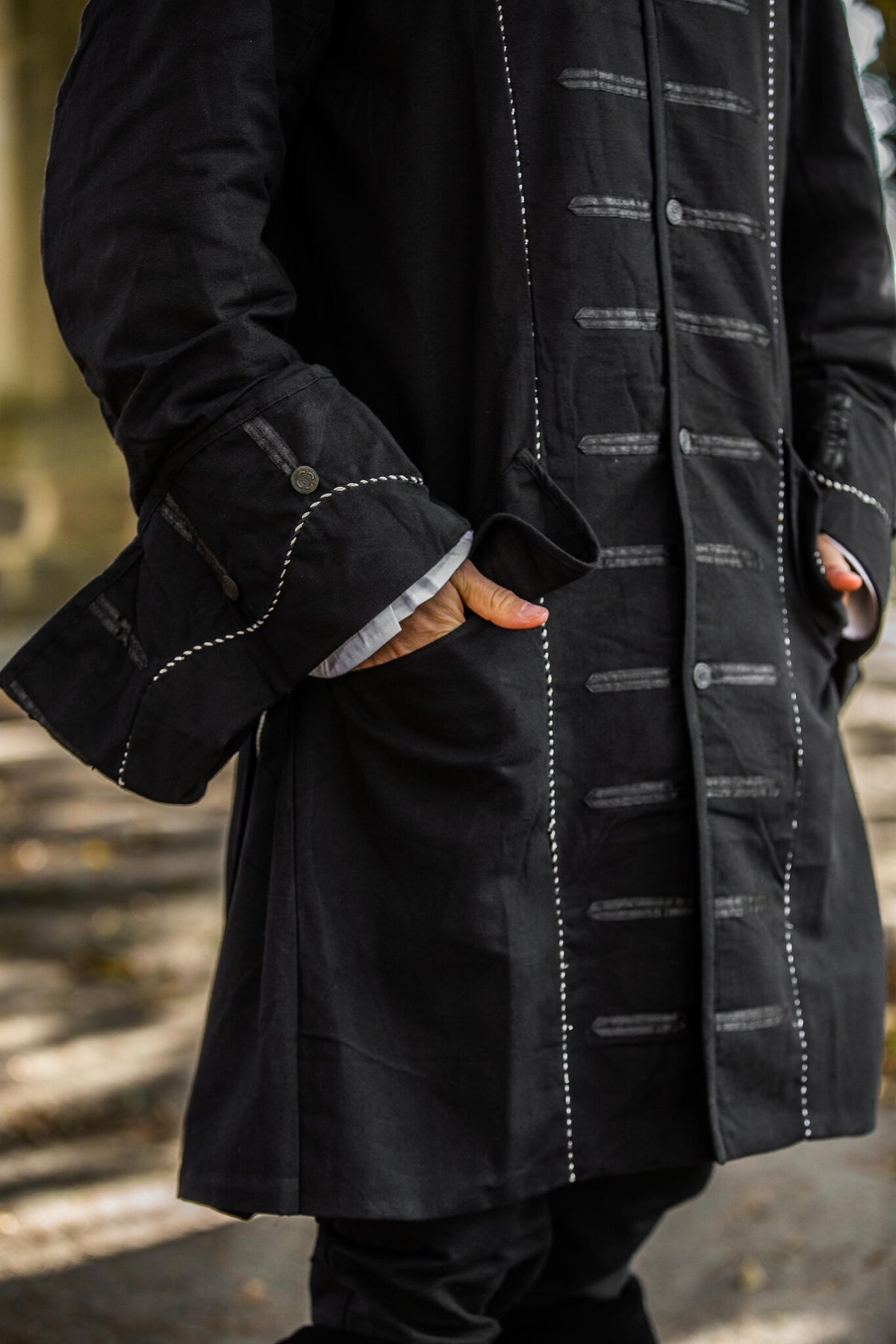 17de eeuwse Boekaniersjas, zwart