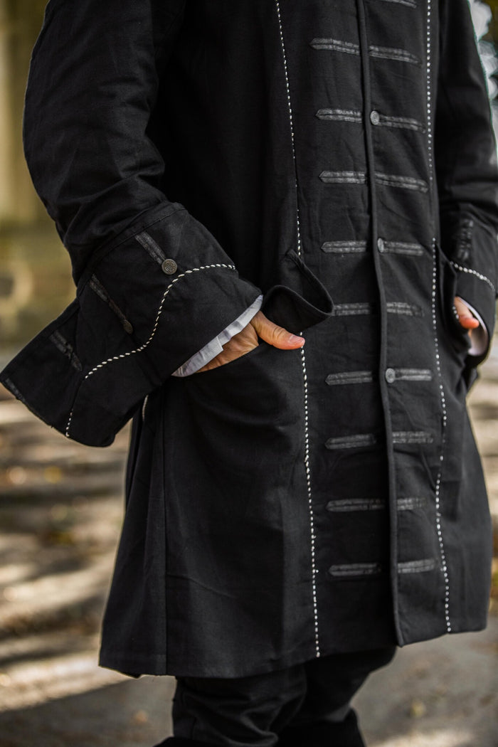 17de eeuwse Boekaniersjas, zwart