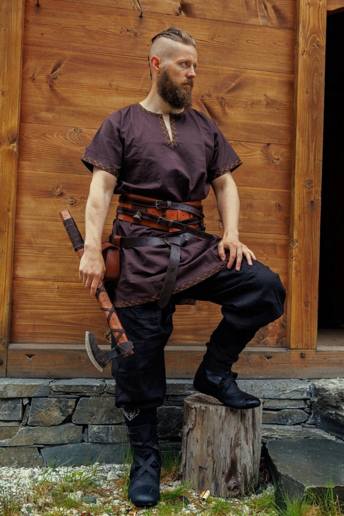 Korte Viking tuniek Harbard, bruin