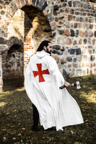 Templarski plašč, bela