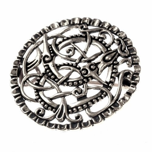 Pitney brooch, silvered bronze