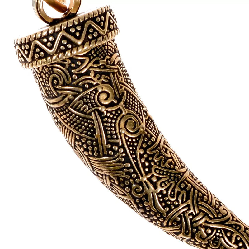 Viking pendant Tooth of Fenrir, bronze