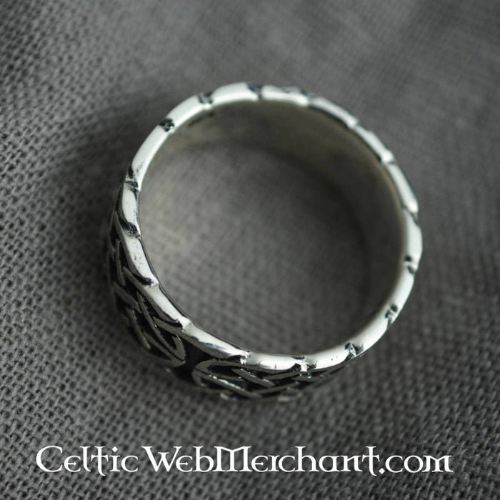 Keltische ring met knoopmotief, sterling zilver