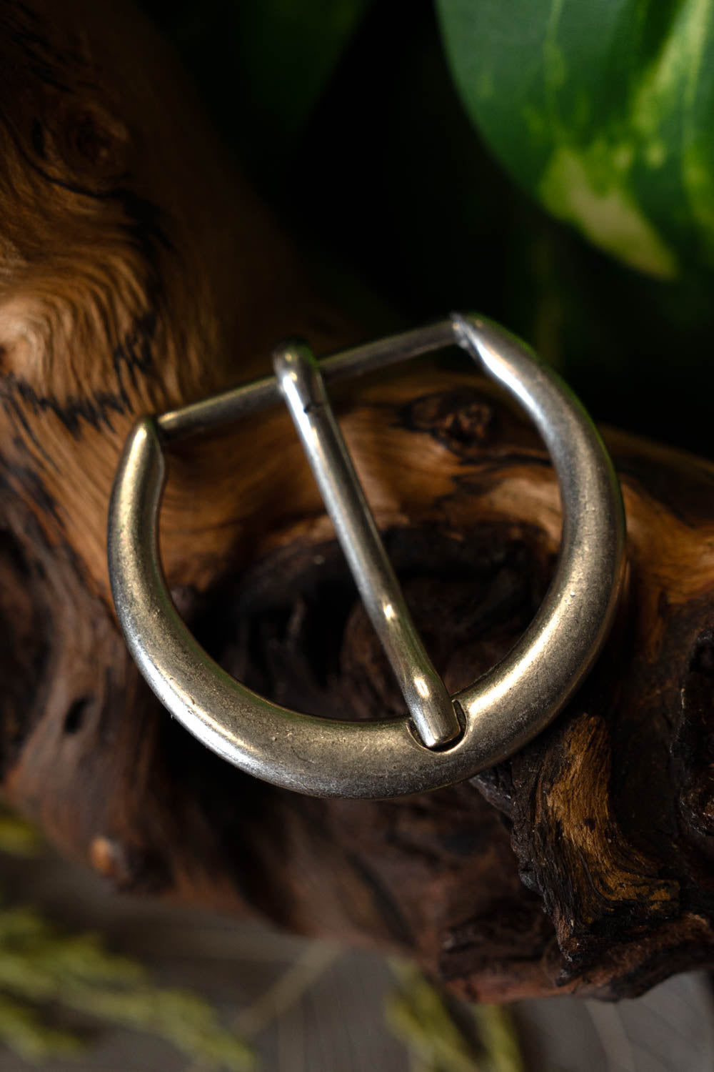 Belt buckle, 16th century, silvered zamak
