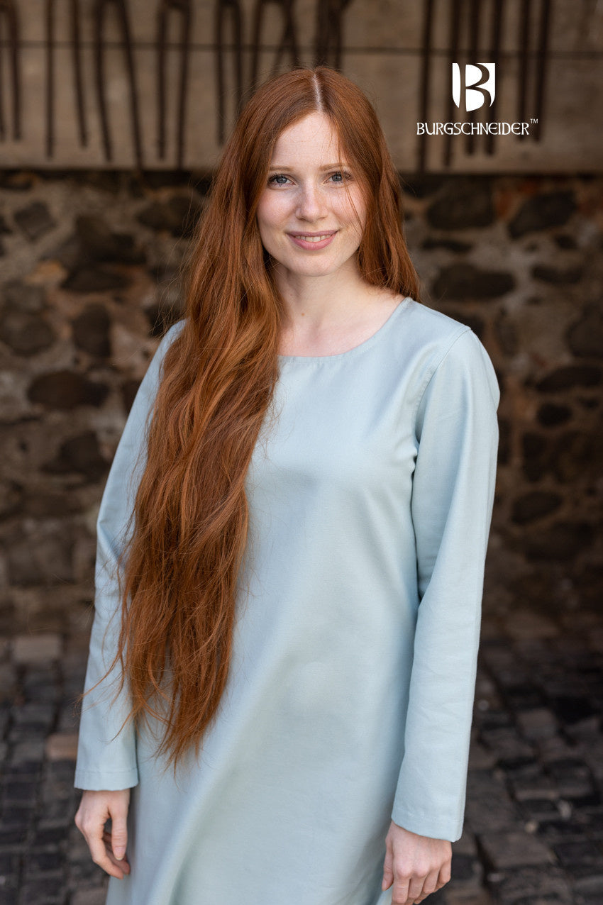 Wikińska suknia Freya, jasnoniebieska