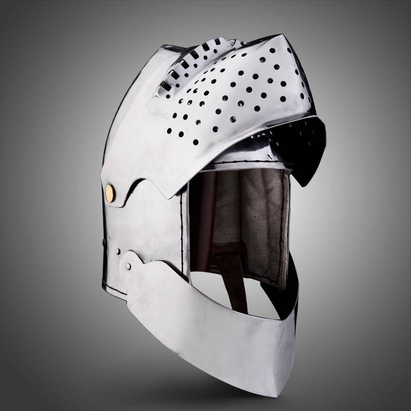 Französische große Bascinet 2 mm battle ready