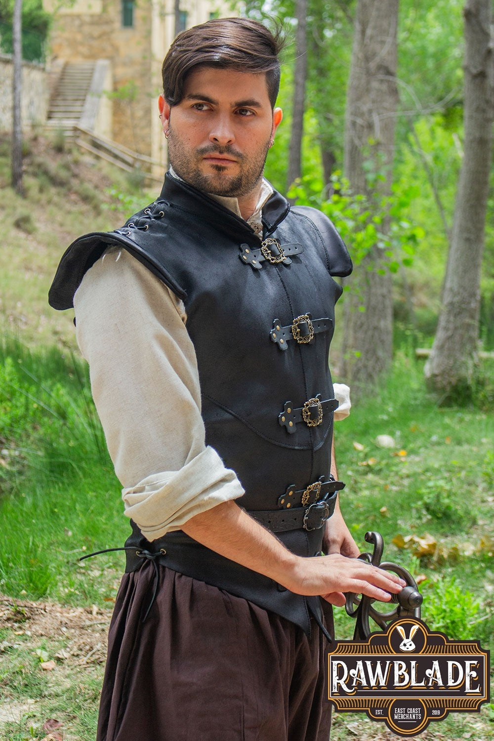 Diego Kožni Jerkin - Crna