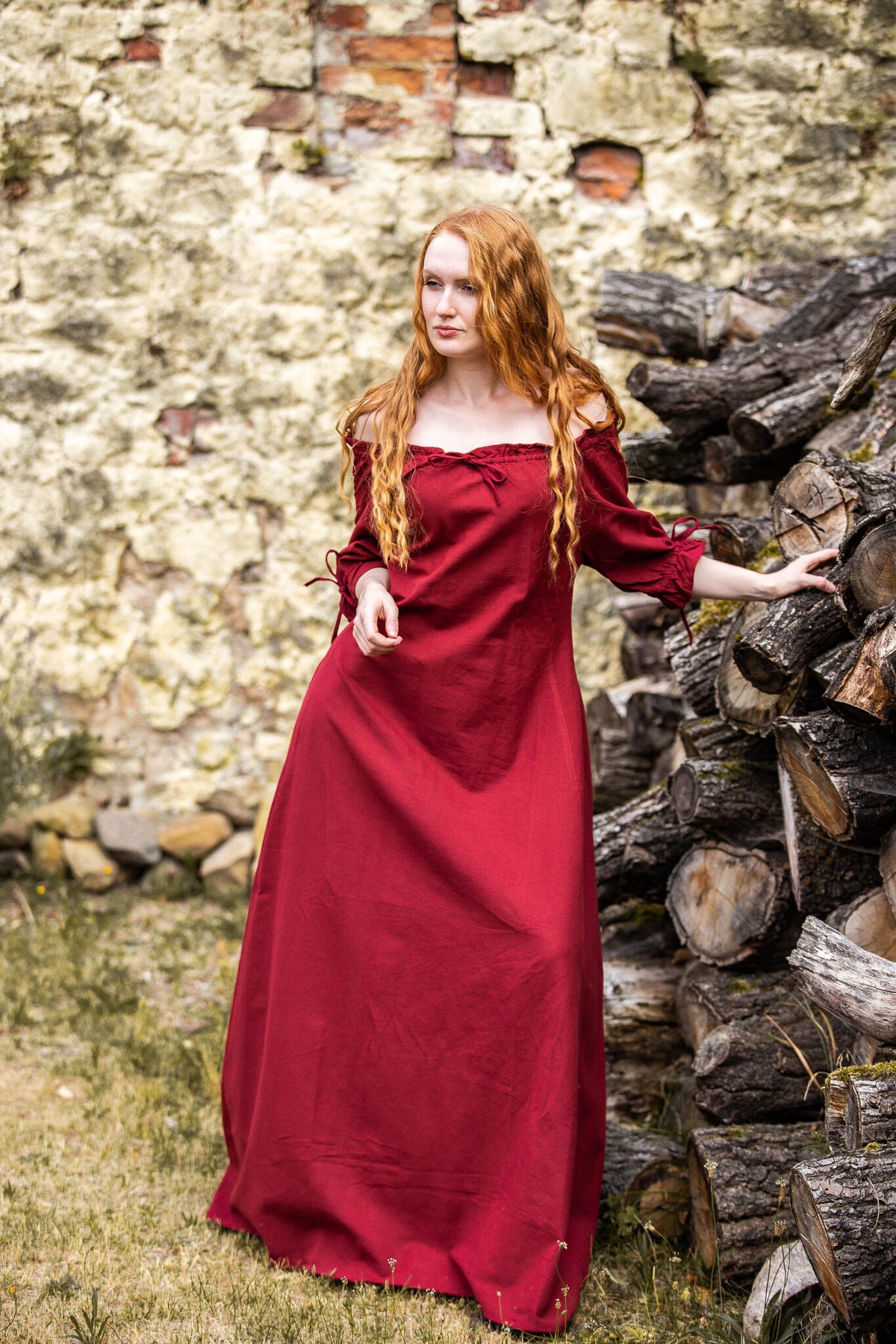 Abito da festival Melisande, rosso