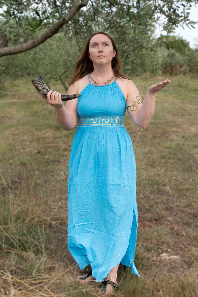 Gudindekjole Circe, turkis