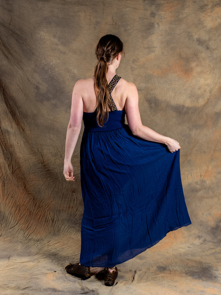 Göttinnenkleid Persephone, nachtblau