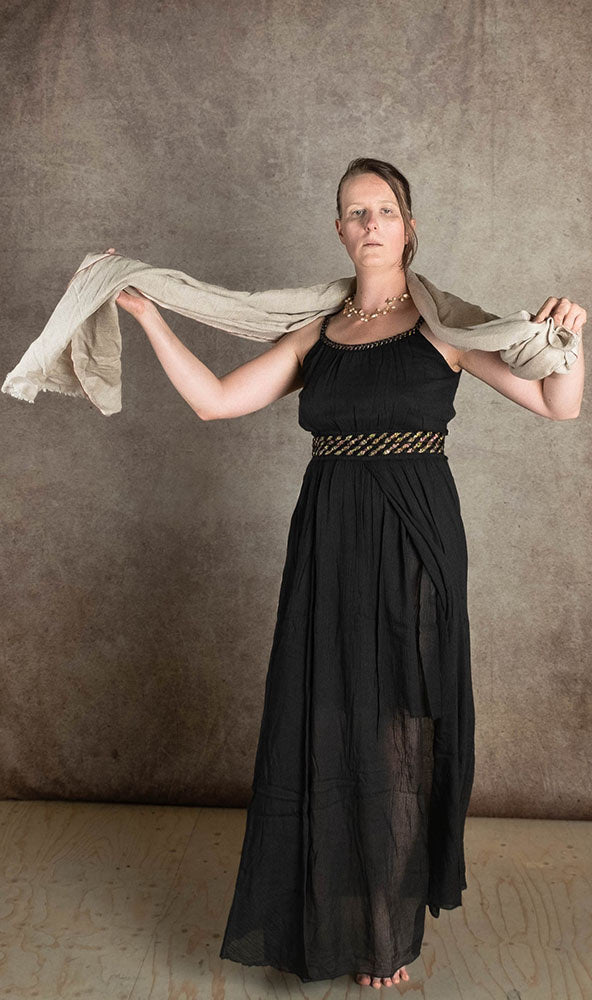 Gudinneklänning Thetis, svart