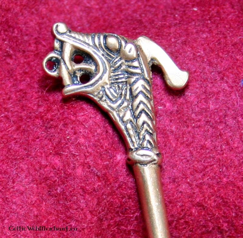 Irländsk fibula, mässing