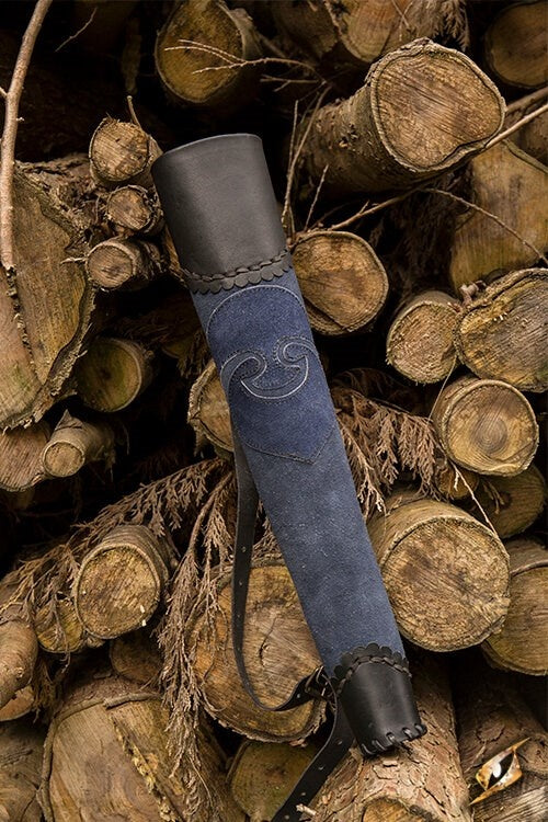 Faretra arciere blu-nero