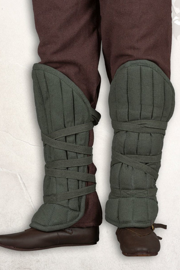 Protecție pentru picioare gambeson Farald, pânză, verde