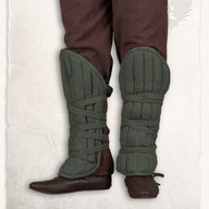 Gambeson beenbeschermers Farald, canvas, groen