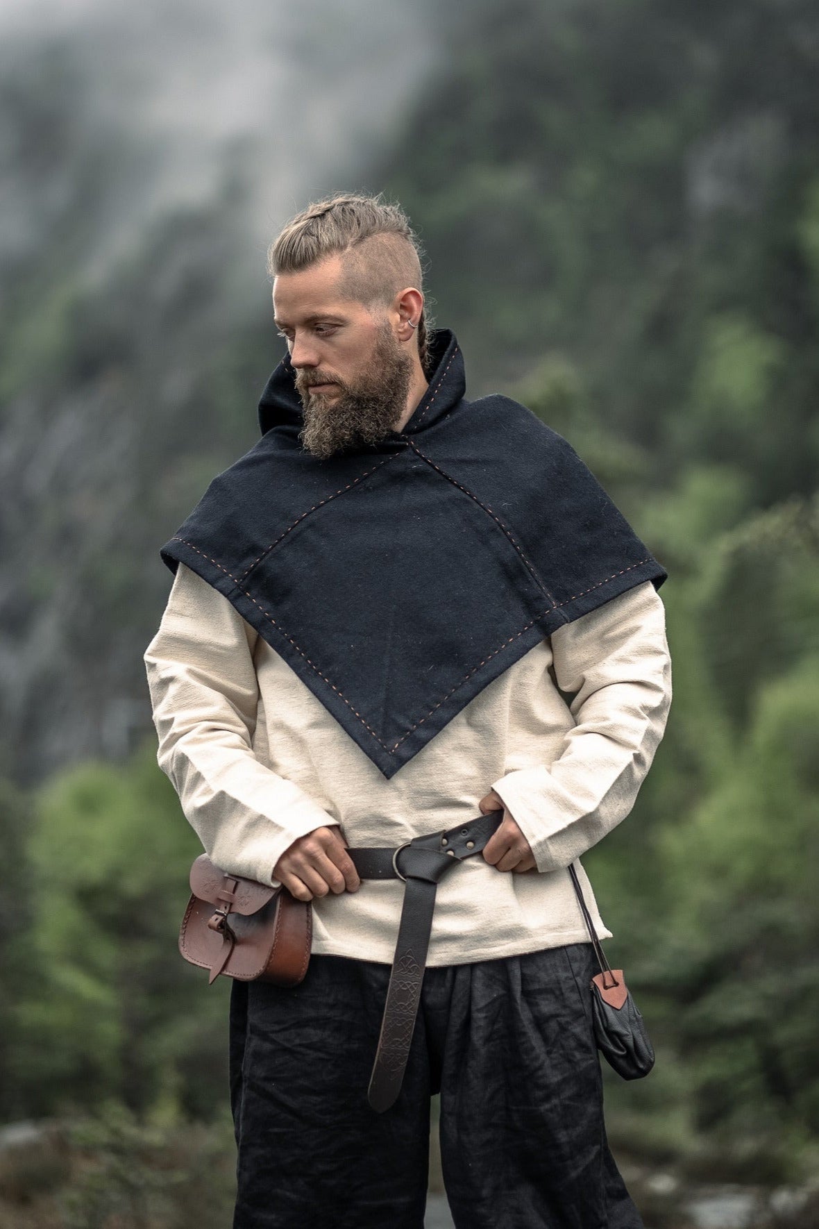 Tunika wikińska Hans, naturalna 