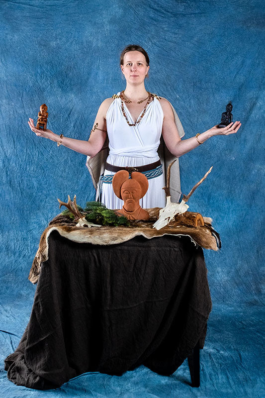 Robe déesses Aphrodite, blanc