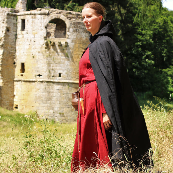 Bomullsmantel, svart