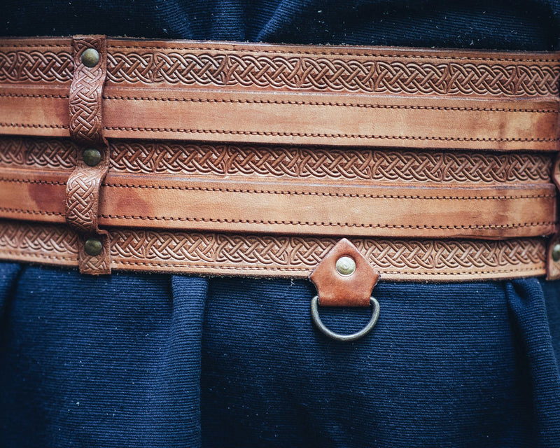 Celtic belt Ruari, light brown